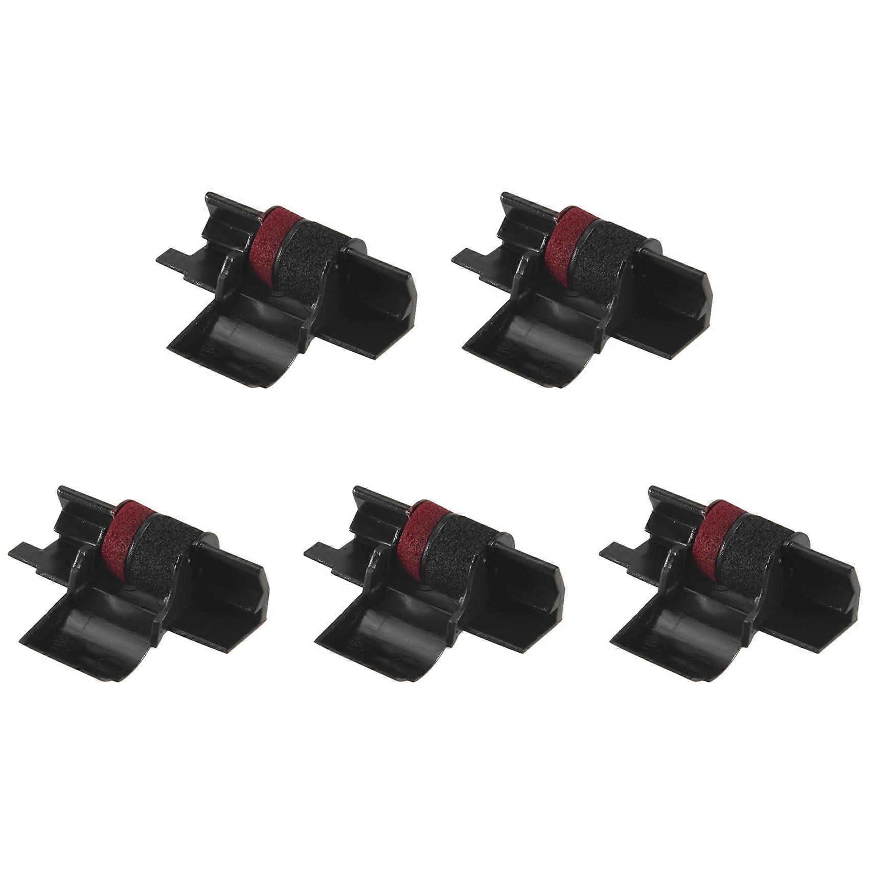 IR-40T (5 Pack) Compatible Calculator Printer Ribbons Ink Roller - Black & Red