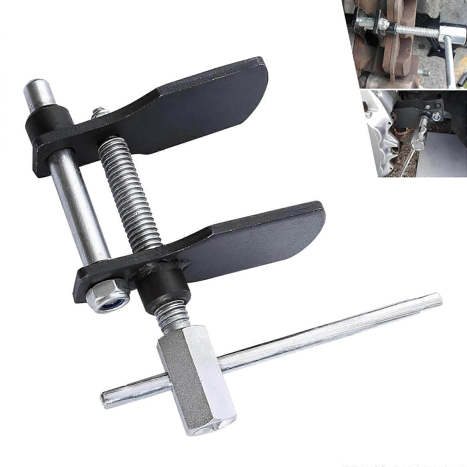 Brake Caliper Tool with Safe Piston Retraction for Brake Pad Replacement, Universal Fit Black