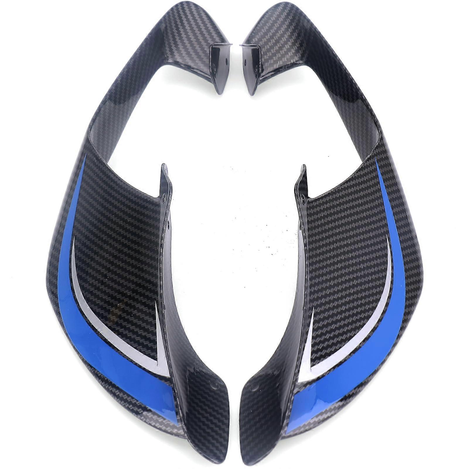 Front Spoiler Wing Blue Carbon Fiber Aerodynamic Fairing for Yamaha R1 20202024 for Speed Stability