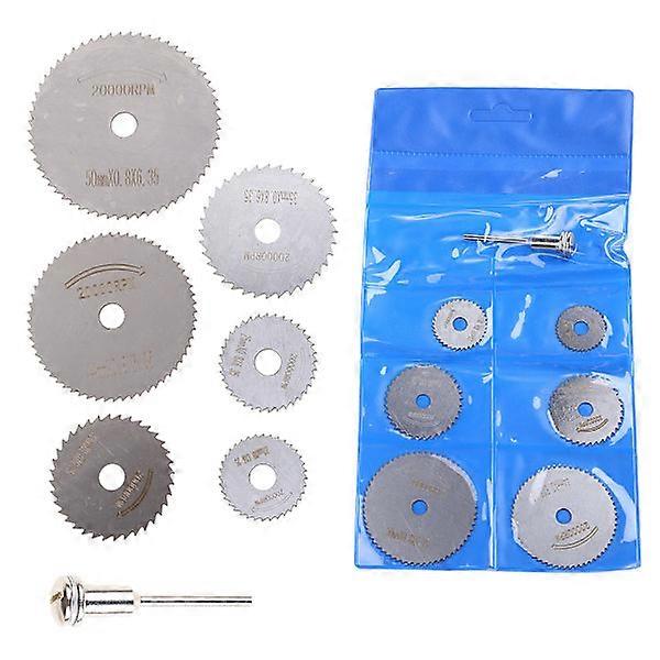 7pcs/set Mini HSS Saw Blades Circular Rotary Cutting Discs