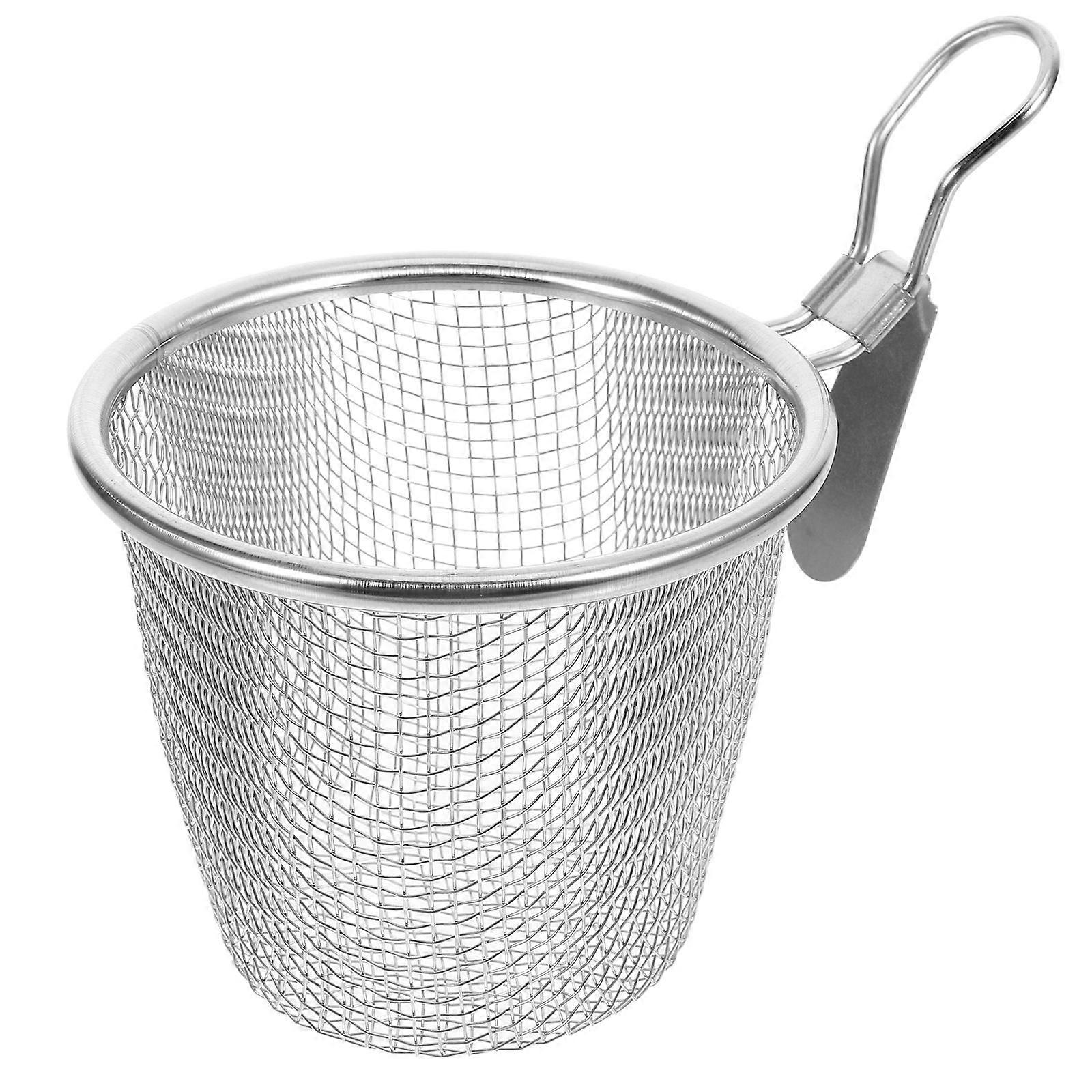Mesh Strainer Convenient Mesh Strainer for Cooking Use 2Pcs Silver
