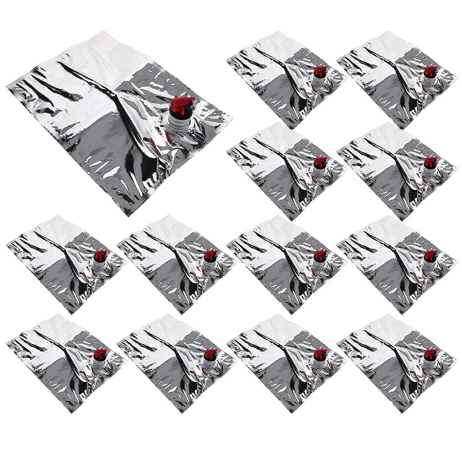 Wine Bag with Spout for Storage Silver Large Capacity Versatile Design 3L