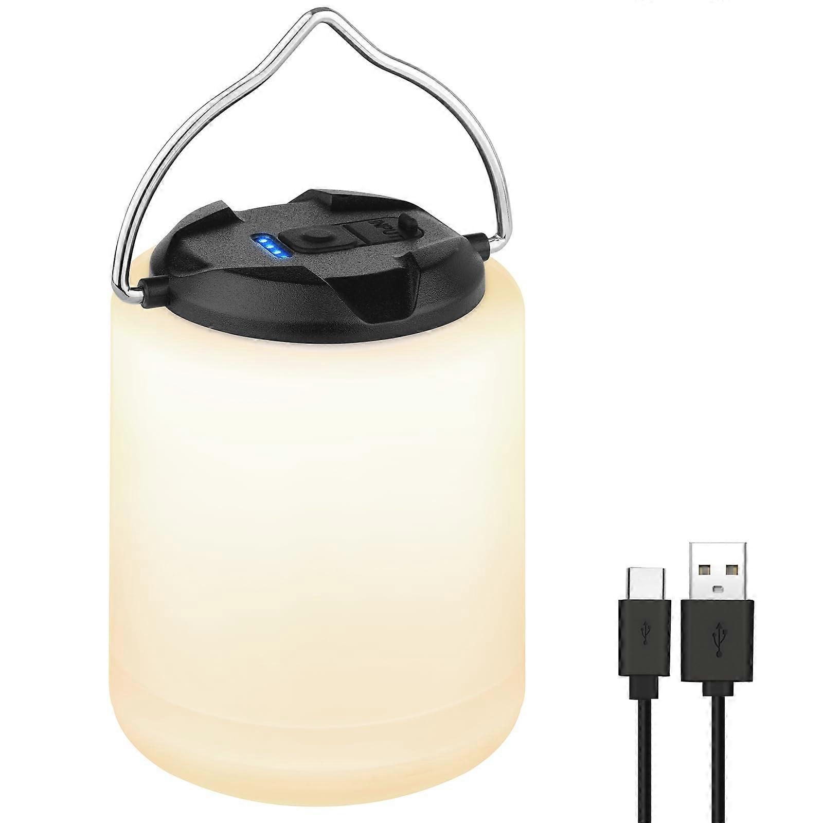 LED Camping Lantern 1000LM Rechargeable Light with 4 Modes IP44 Waterproof for Hiking and Emergency