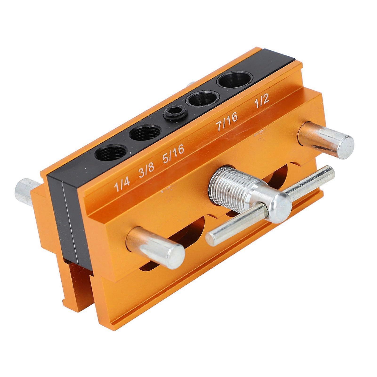 Self Centering Dowel Jig Kit Adjustable Width Precision Hole Alignment Woodworking Drill Guide