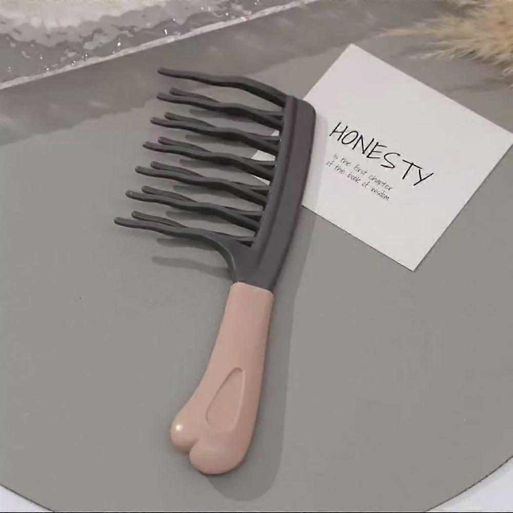 Easy To Clean Double Row Big Tooth Comb Lightweight Hair Styling Fluffy Roots Combs