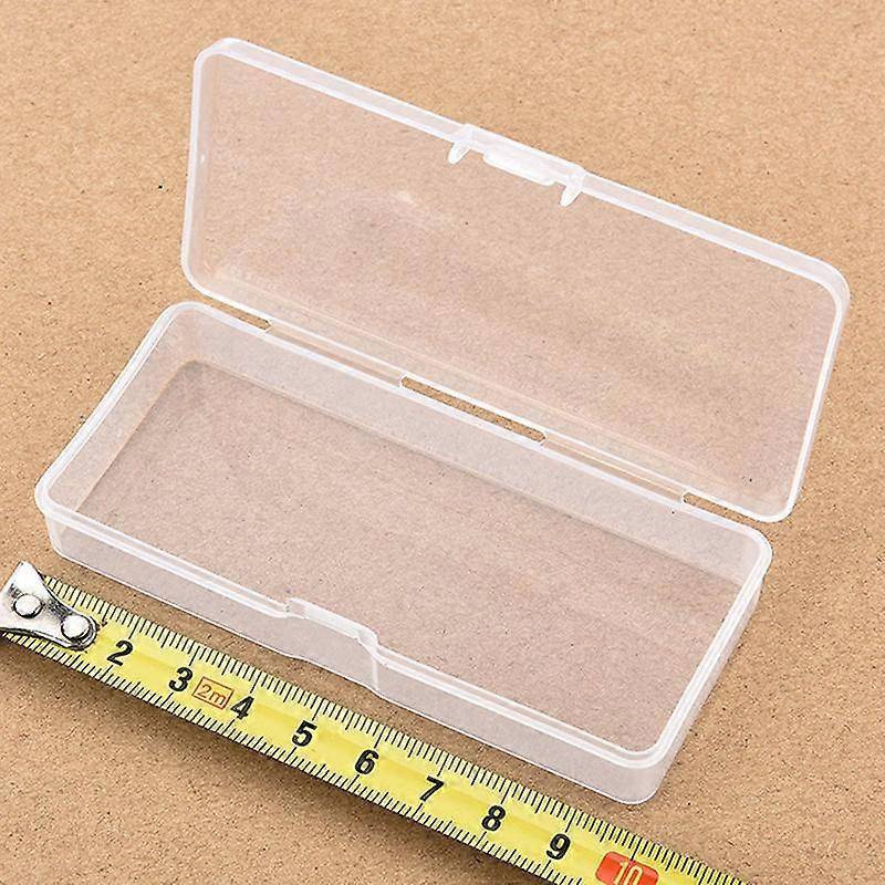 1PC Transparent Plastic Storage Box Sauce Bottle Fruit Fork Storage Box Empty Storage Box Jewelry Rectangle Case