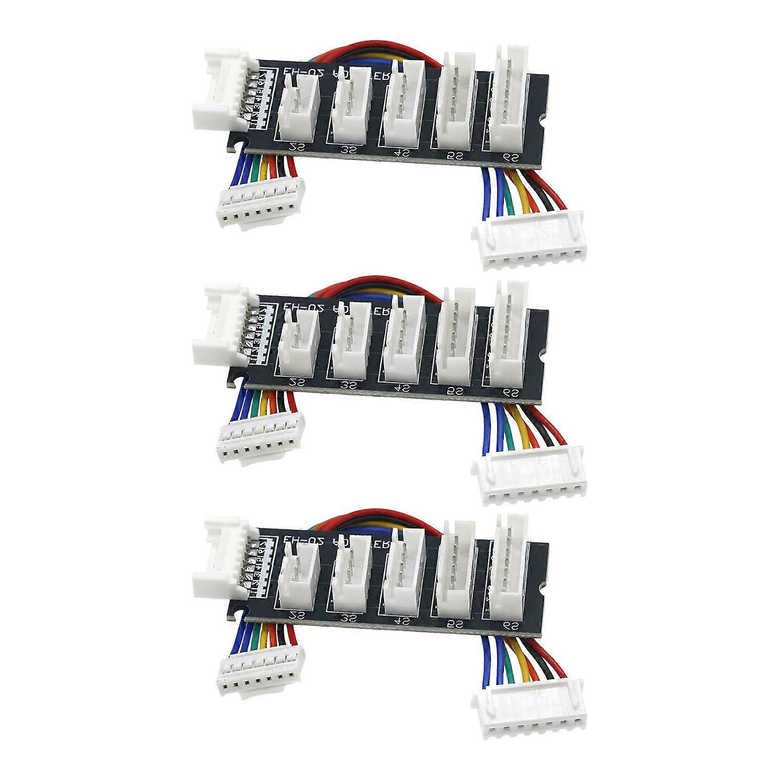 Extended Length Charging Board for Lipos Batteries 2S to 6S Featuring XH Interfaces and Balanced Charging Multicolor