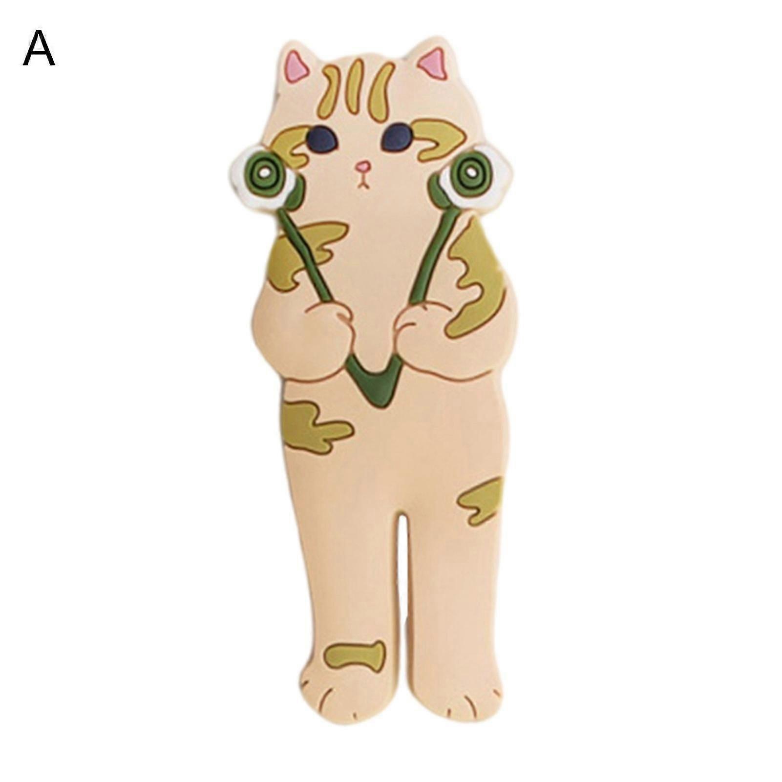 Storage Hook Creative Shape Waterproof Pvc Multifunctional Cat Magnetic Fridge Hook For Home