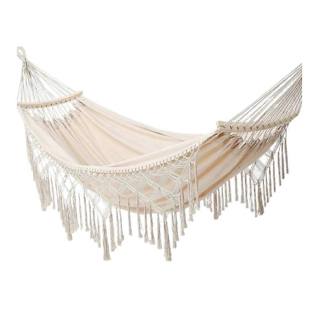 Camping Hammock with Breathable Mesh Fabric, Lightweight Foldable Design for Outdoor Relaxation