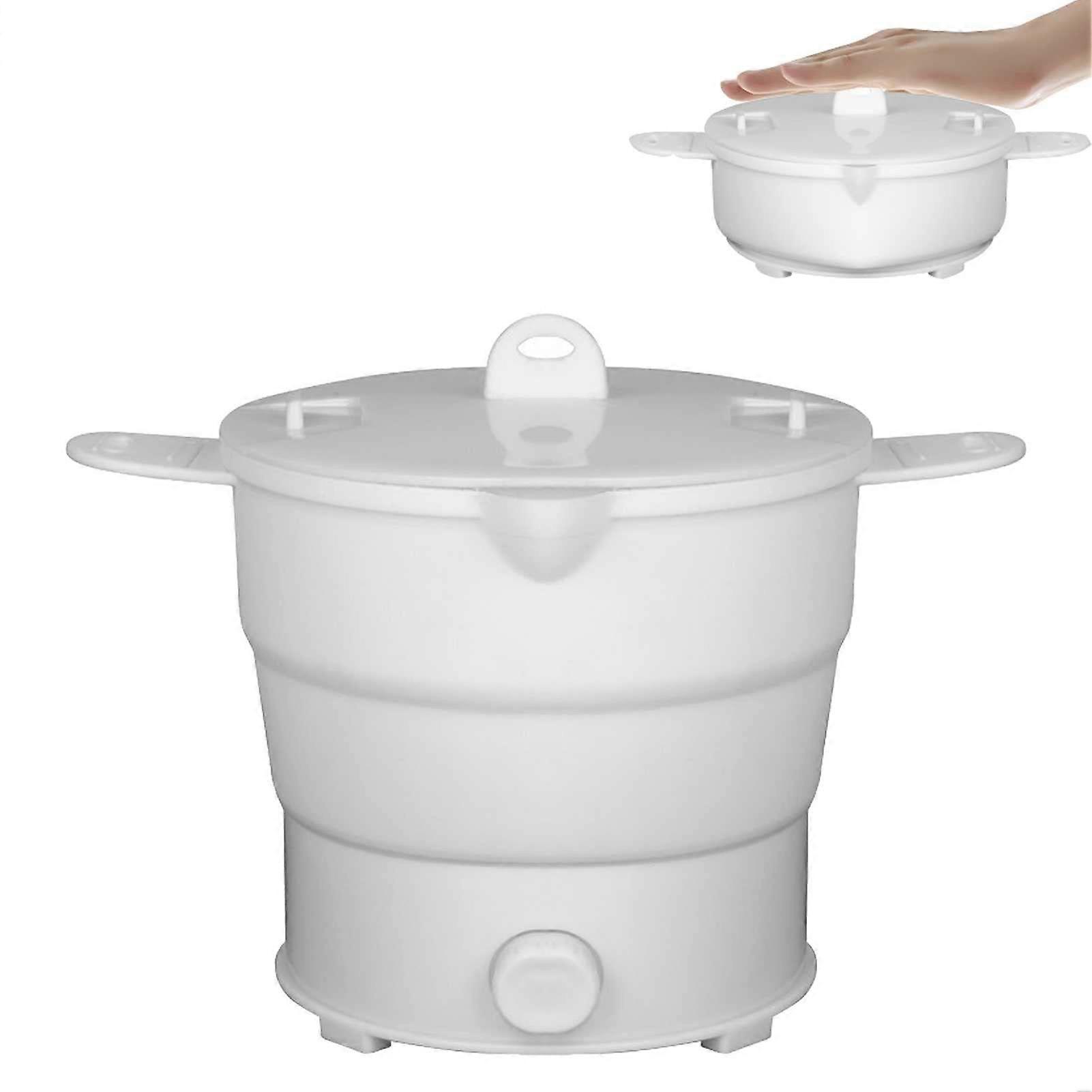 Portable Foldable Electric Hot Pot Cooker Compact MultiFunction Travel Friendly Adjustable Temperature