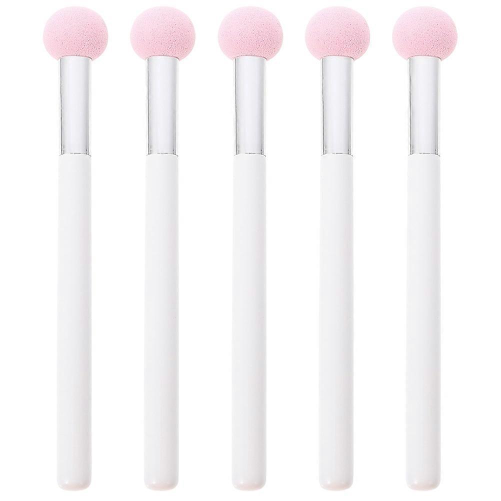 Pink Foundation Sponge Puff Makeup Brush Applicator for Women 5Pcs