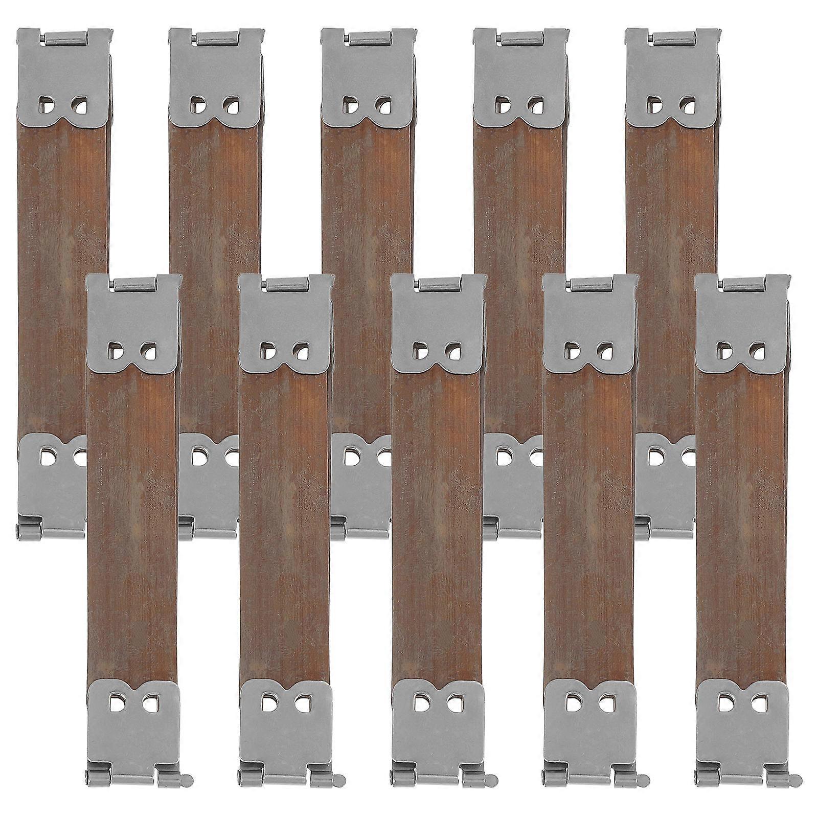 Hinge Clip Handbag Buckle for Craft Projects Silver Iron Material 20Pcs