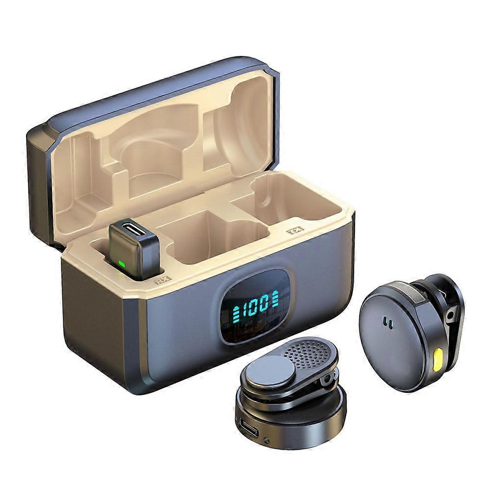 Magnetic Wireless Mini Lapel Microphone Type-C for Android Devices Live Streaming Interview