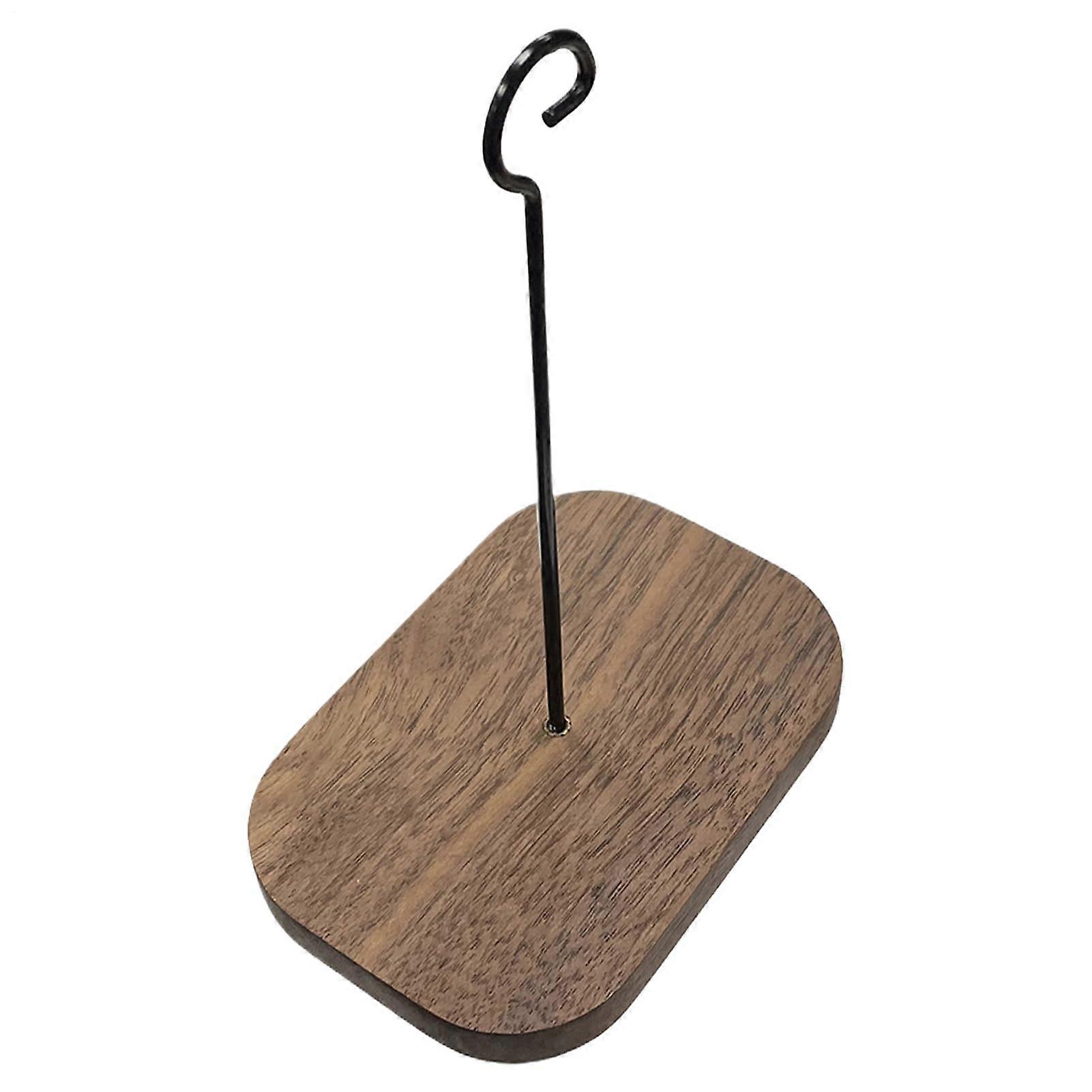 Wall Mounted Hook Rustic IronWood Design for Wind Chimes and Flower Baskets Garden Decor