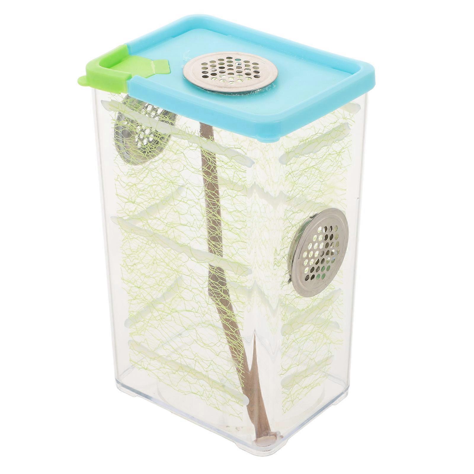 Clear Reptile Breeding Box with Mantis Feeding Box for 1Set