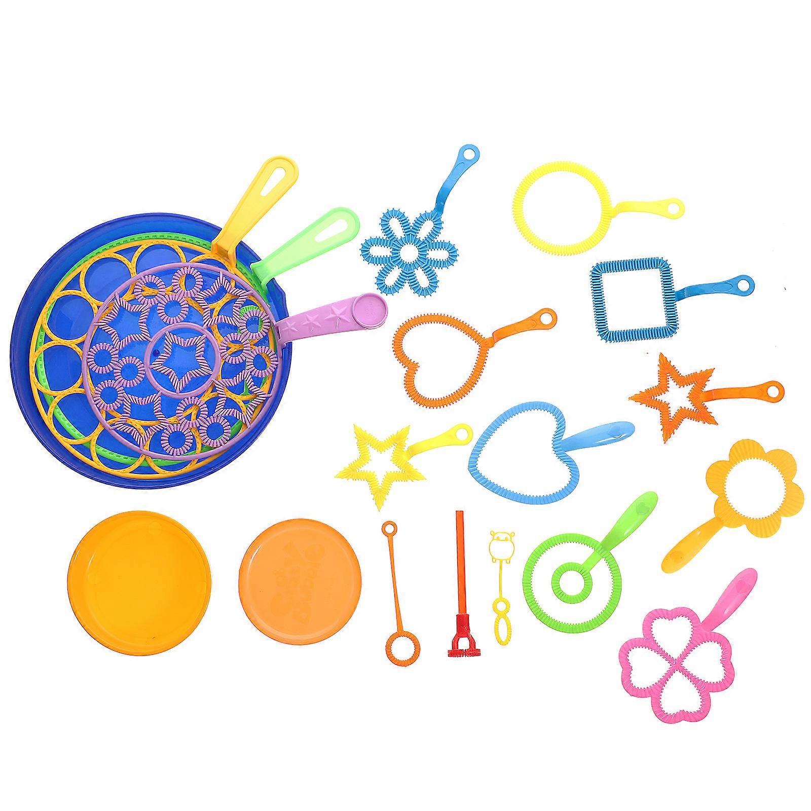 Bubble Blower Set with for Playing Assorted Color Premium Plastic 20pcs