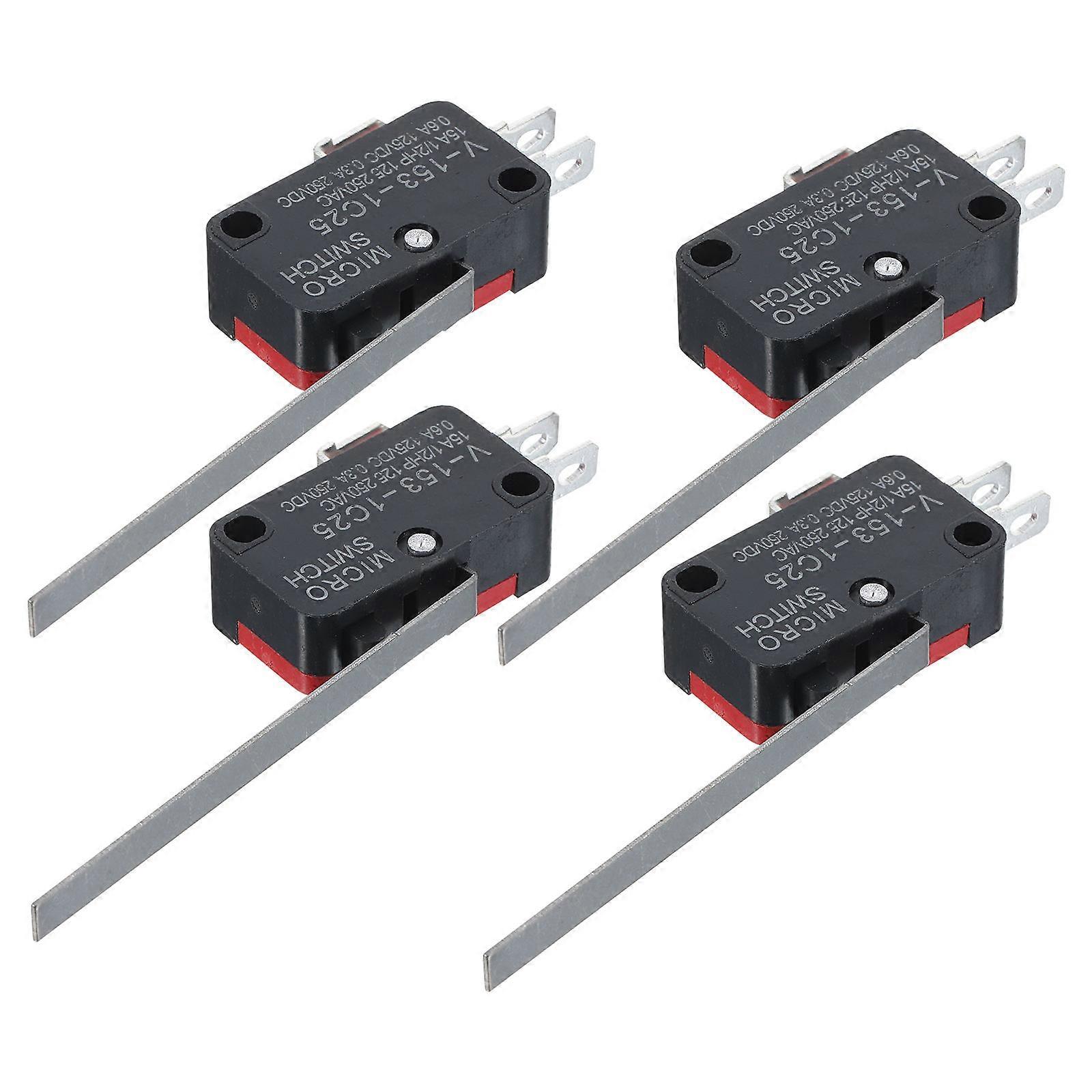 Hinge Lever Micro Switches for Charging with Metal and Plastic Material 4 Pieces