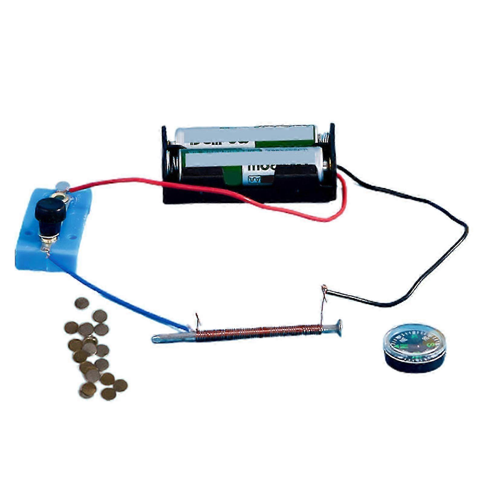 1Set Electromagnet Experiment Material Safe Exercise Thinking Ability Science Physics Experiment Electromagnet 26s