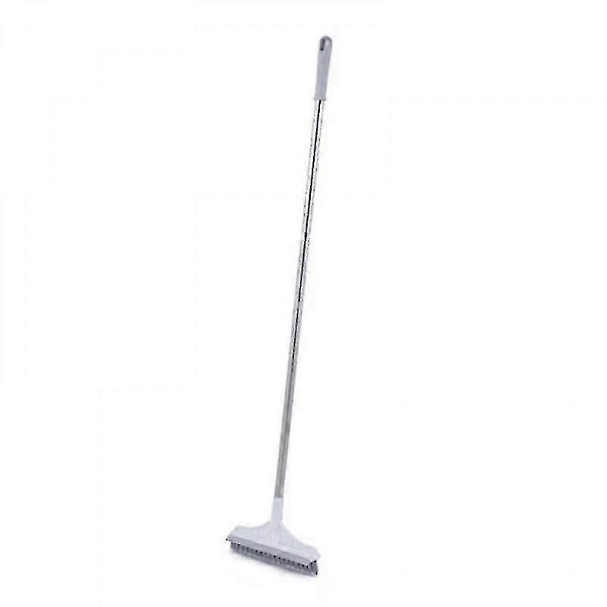 Floor Scrub Brush with Window Squeegee Rotatable Corner Gap