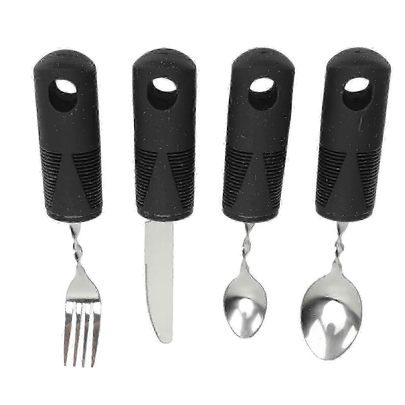 Weighted Silverware for Parkinson's Patients - Hand Tremor Spoon Fork Knife Set
