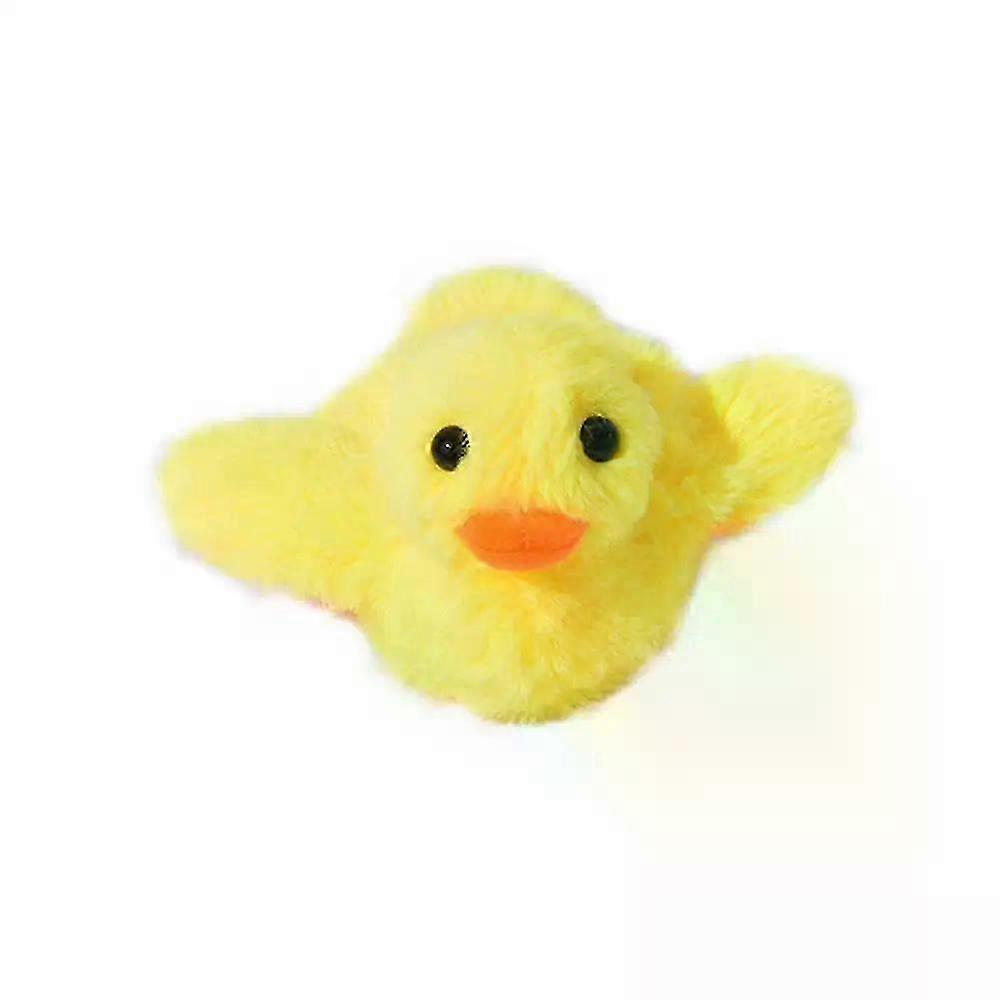 Interactive Rechargeable Cat Toy with Flapping Motion and Chicken Sound, USB TypeC, Yellow Duck