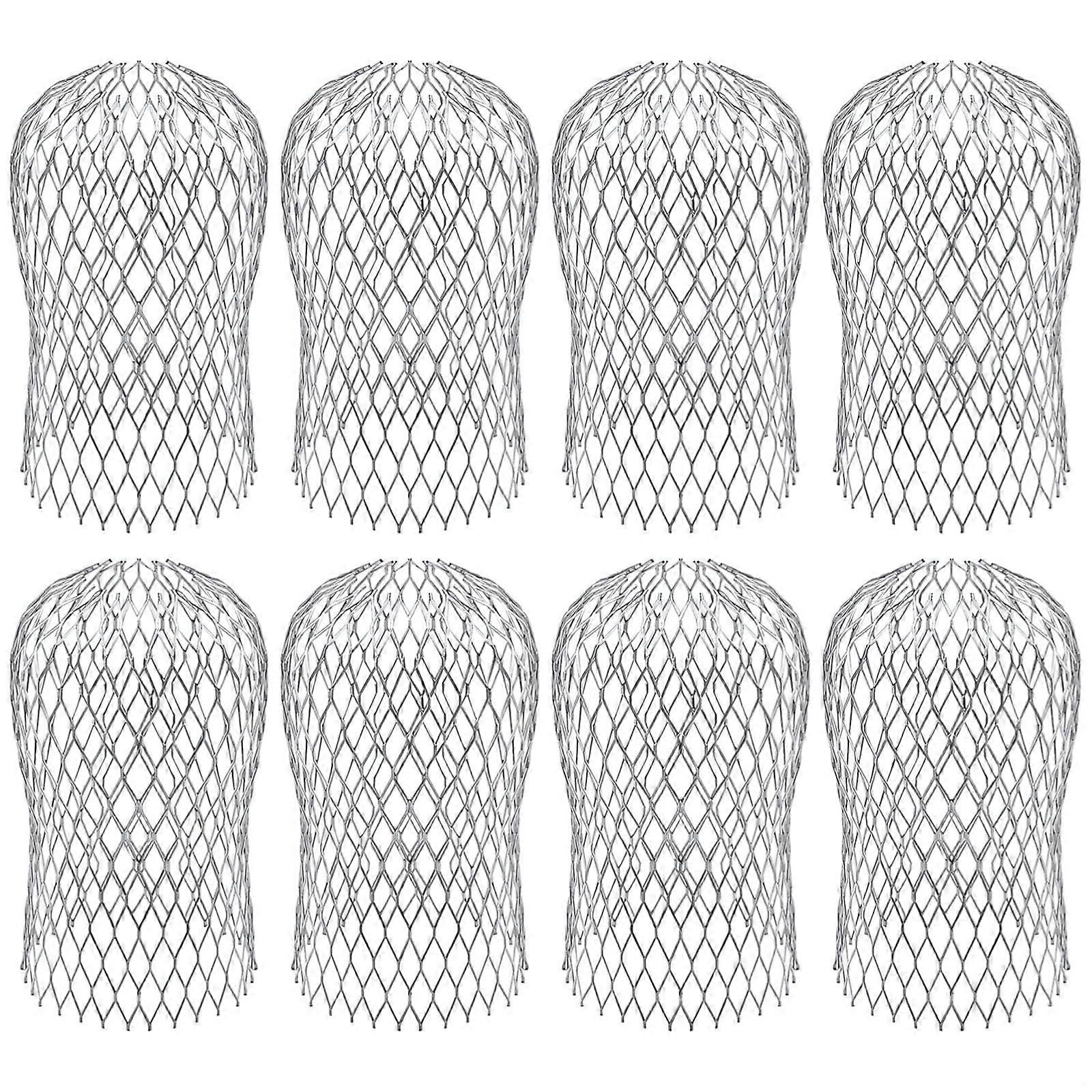 Gutter Guard Aluminum Downspout Protector 8pcs RustResistant Mesh Leaf Filter Fits 24 Inch