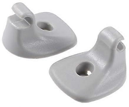 2pcs Sun Visor Clip for Dodge Chrysler, Gray ABS Holder Universal Fit, Secure Document Storage