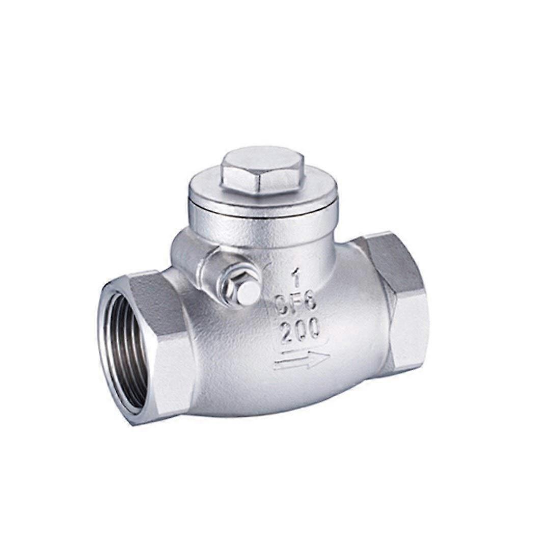 304 Stainless Steel Swing Check Valve BSP Female Thread LeakProof Backflow Prevention Durable