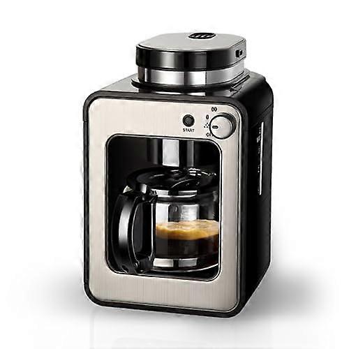 Automatic Coffee Maker with Builtin Grinder, Dual Brew Mode and Keep Warm Function, Mini Espresso Maker for Travel