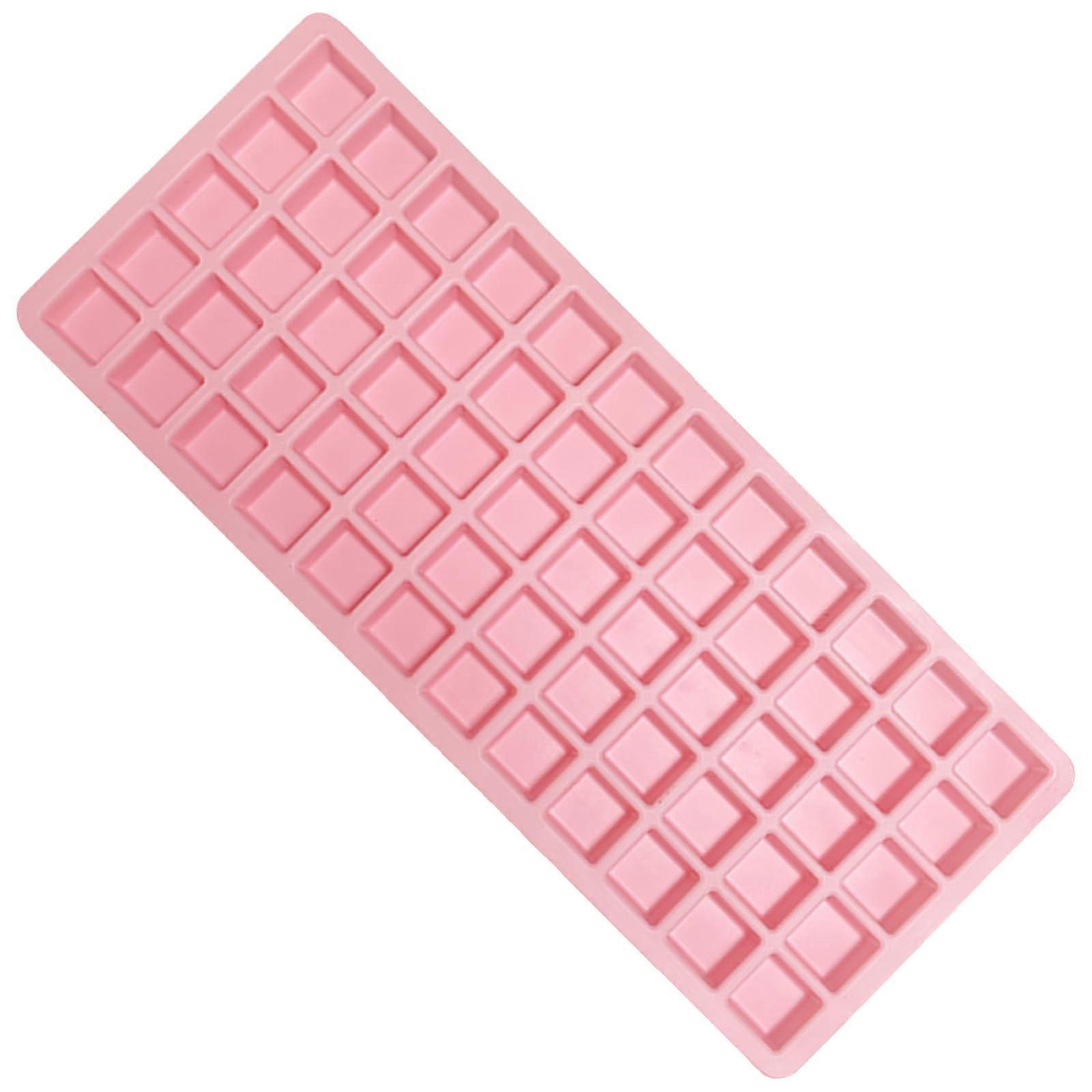 Silicone Square Ice Cube Tray for Whiskey Cocktails Coffee, Stackable Space Saving Design