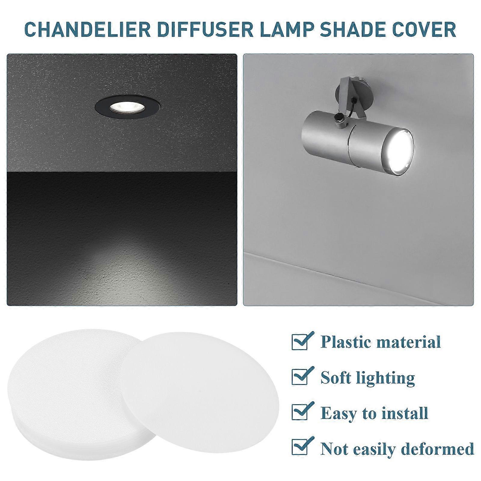 10pcs Dazzling-proof Diffuser Lampshade Replacement Ceiling Lamp Shades Downlight Lampshade