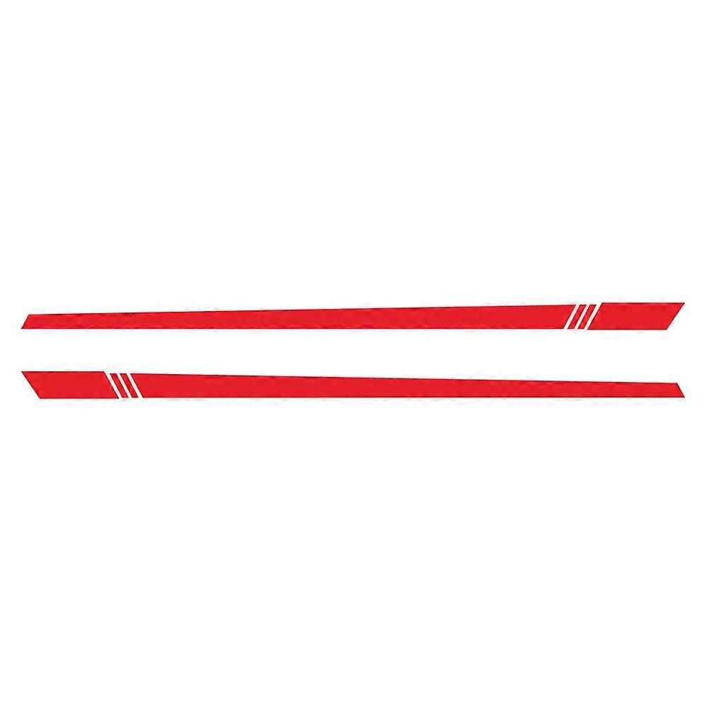 Auto Side Stickers Red for Car Body Decor 6Pcs Set
