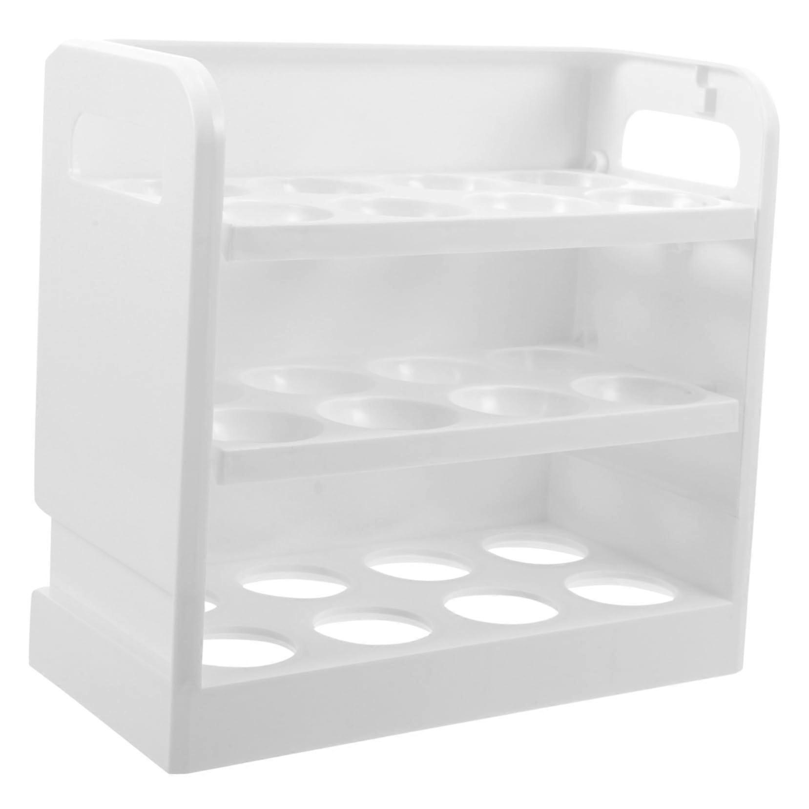 Egg Holder for Refrigerator, Large Capacity Three Layer Fridge Egg Organizer for Door Storage