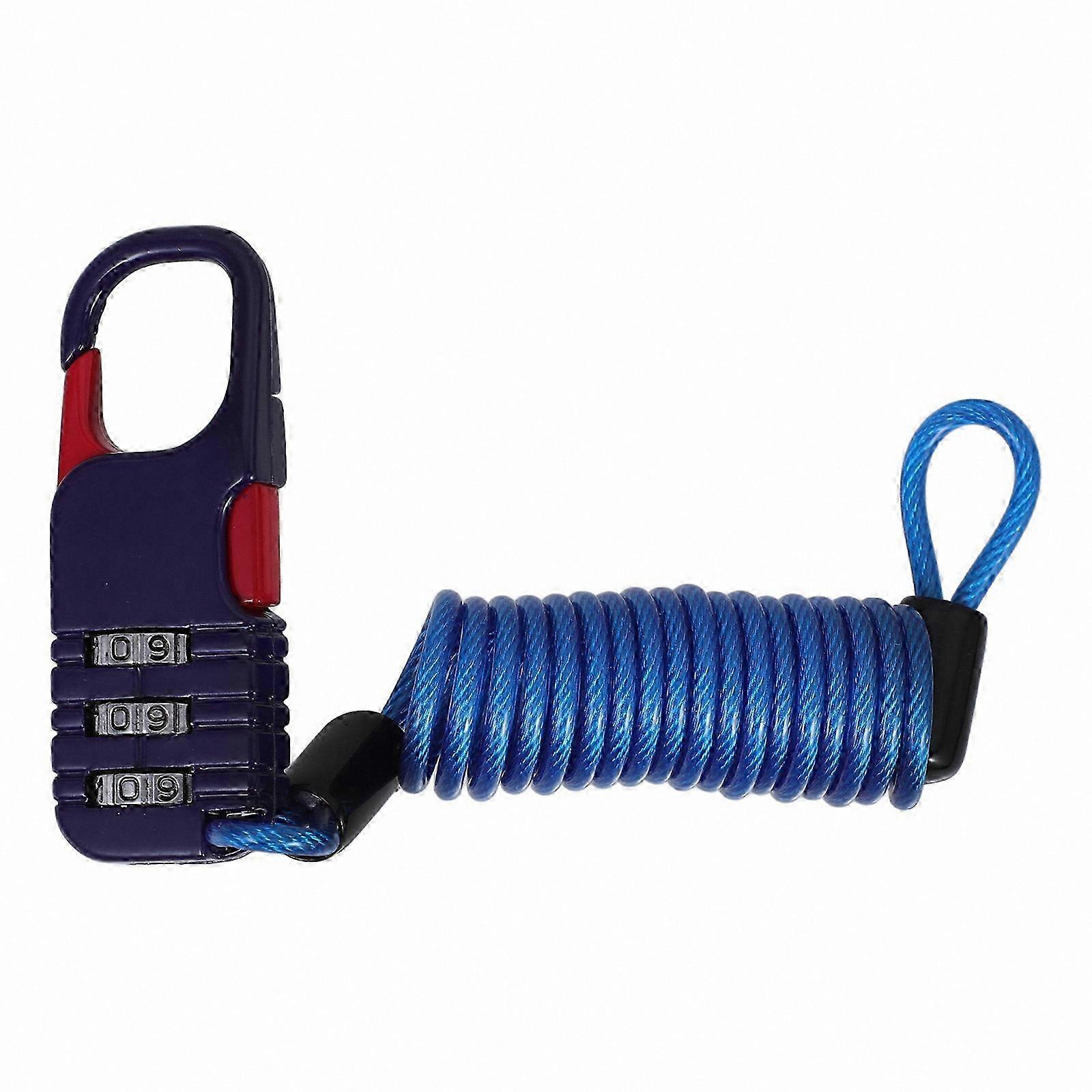 Multi-Function Durable Cable Lock for Cycling and Outdoor Activities Replacement Password Lock