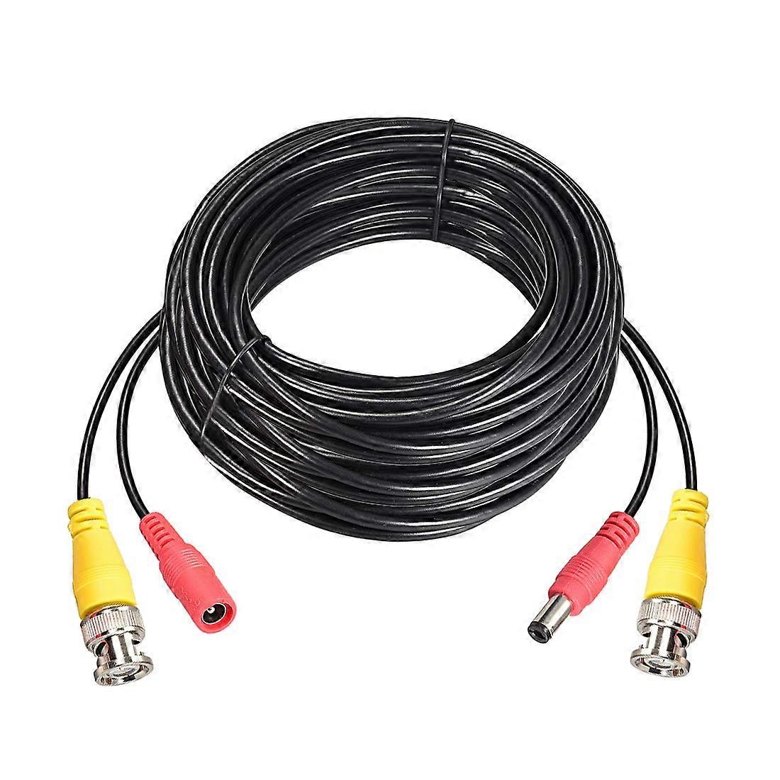 20m 66ft CCTV Camera Extension Cable BNC Video Power Combo for Secure Long Distance Coverage