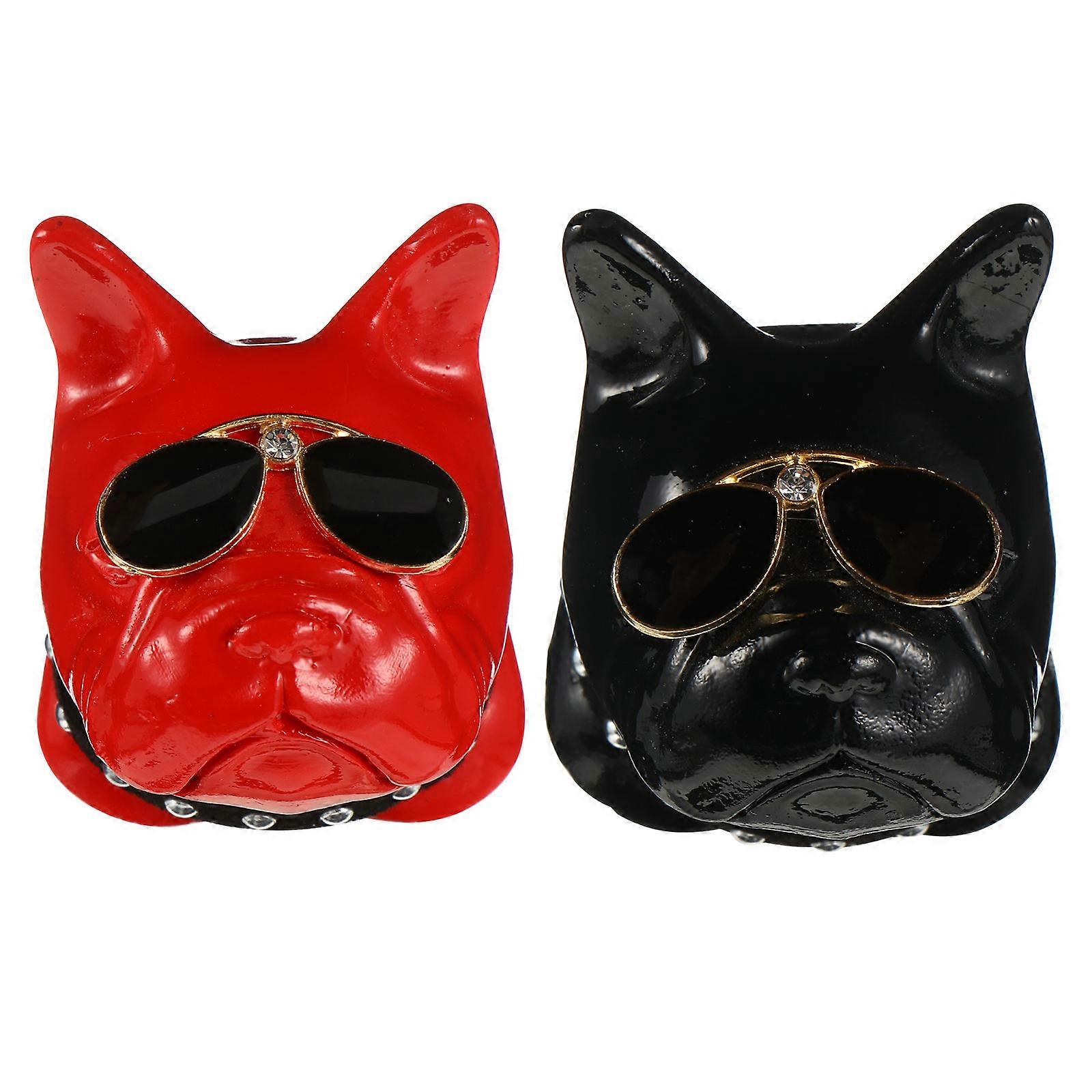 Car Air Outlet Fragrant Clip Dog-Shaped Aroma Diffuser Clip with 2Pcs Set