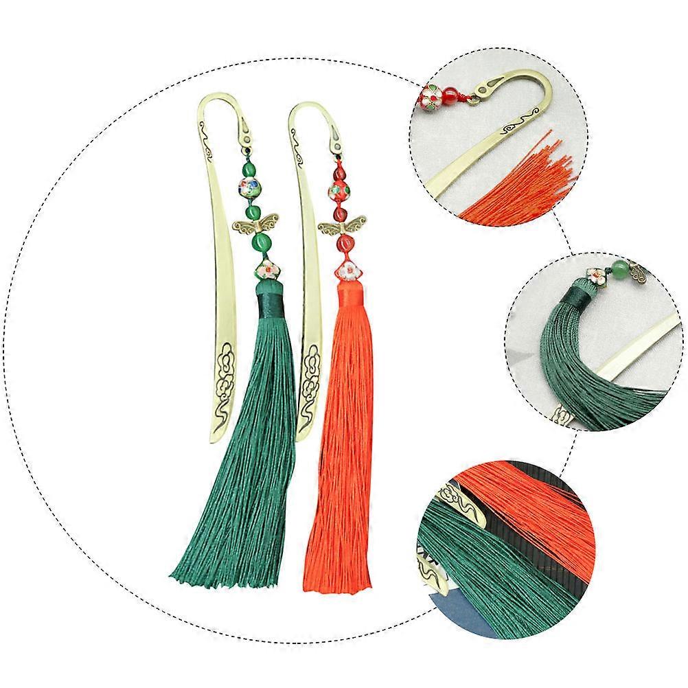 Creative Bookmark Copper Bookmark for Decoration 1Pcs with Tassel