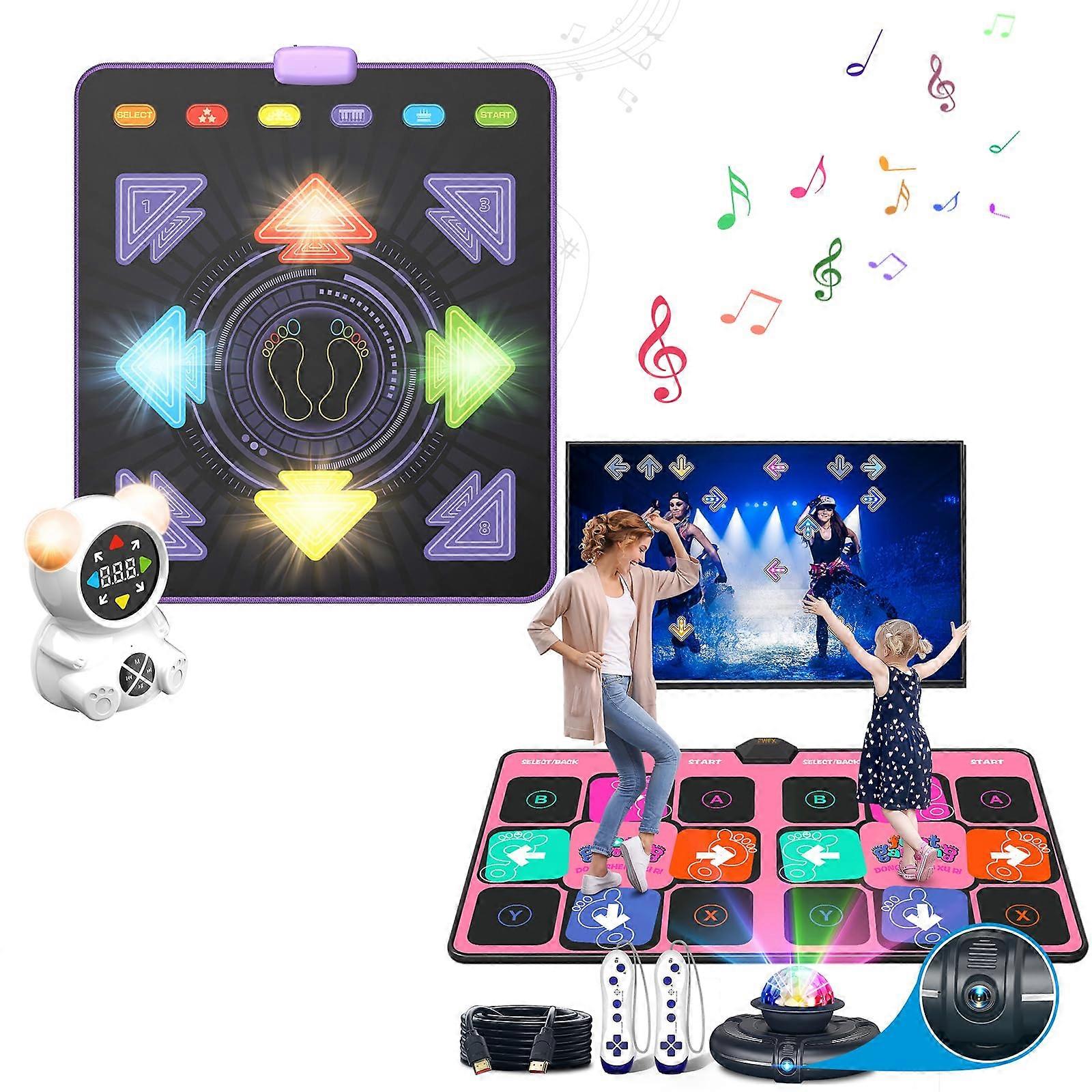 Dance Mat for Kids Bluetooth Light Up Two Player Mode with TV Connection Interactive Game