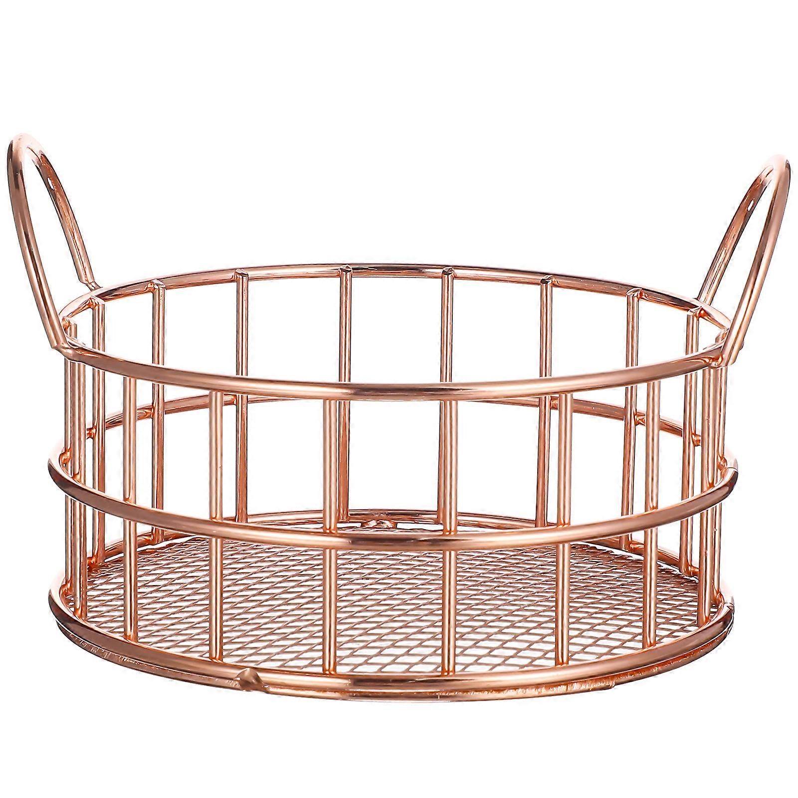 Makeup Storage Basket Metal Basket Tabletop Organizer for Storage 4Pcs