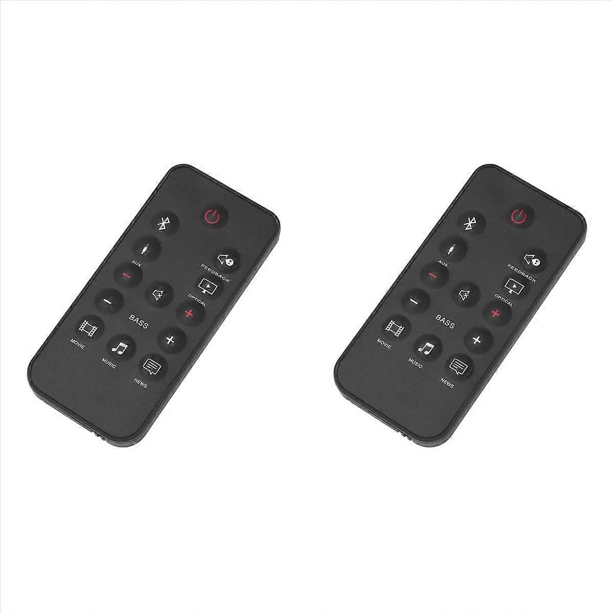 2X Wireless Remote Control for Cinema SB150 Audio System Player Controller Black