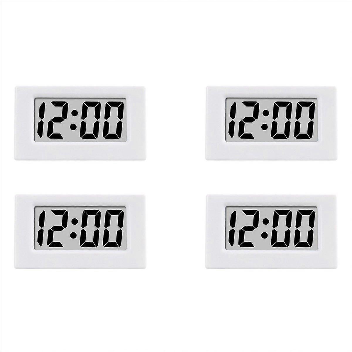 Mini Clock LED Screen Lectronic Digital Alarm Desktop Clock White