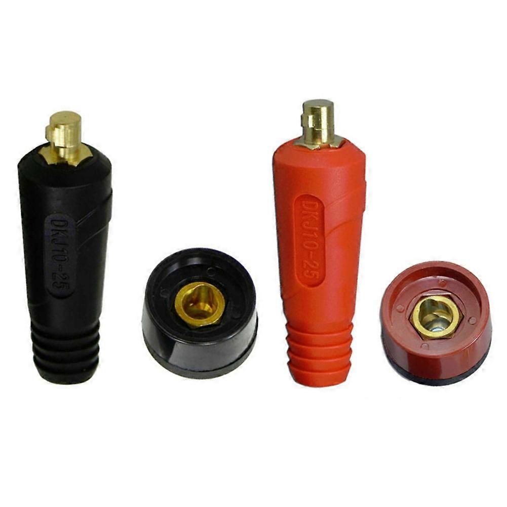4Pcs TIG Welding Cable Panel Connector Socket Set Dinse Style