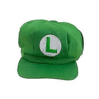 Super Mario Bros Luigi Sombrero Letra Impreso Cosplay Disfraz Gorra de repartidor de periódicos Gorras de béisbol para adulto Waluigi Wario Odyssey Cap