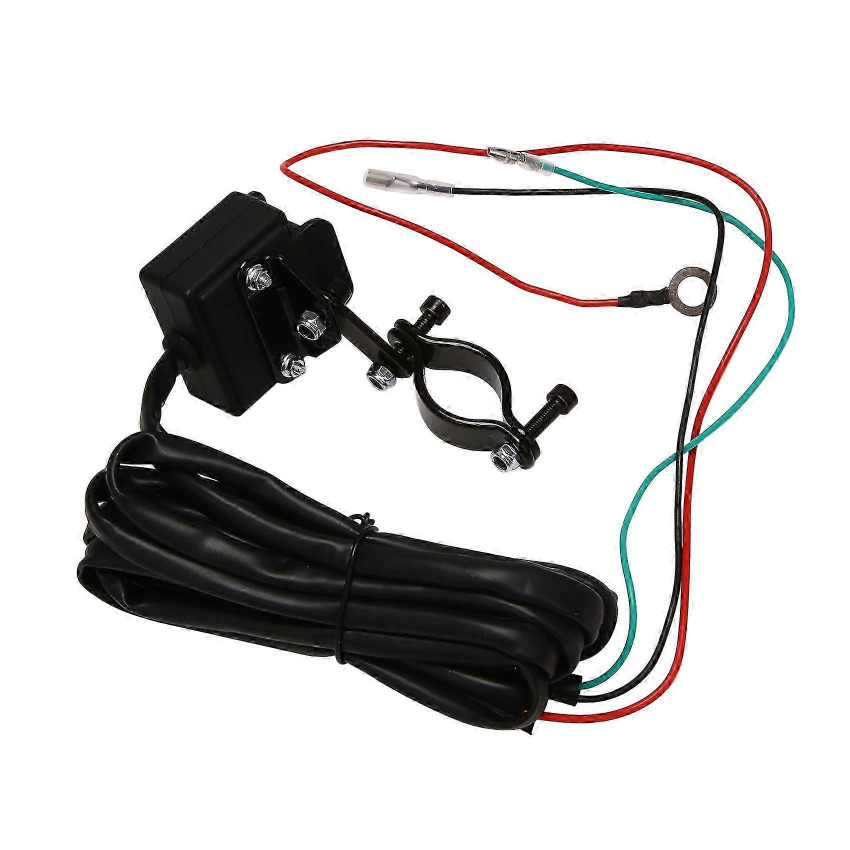 12V Winch Rocker Thumb Switch with Mounting Bracket Handlebar