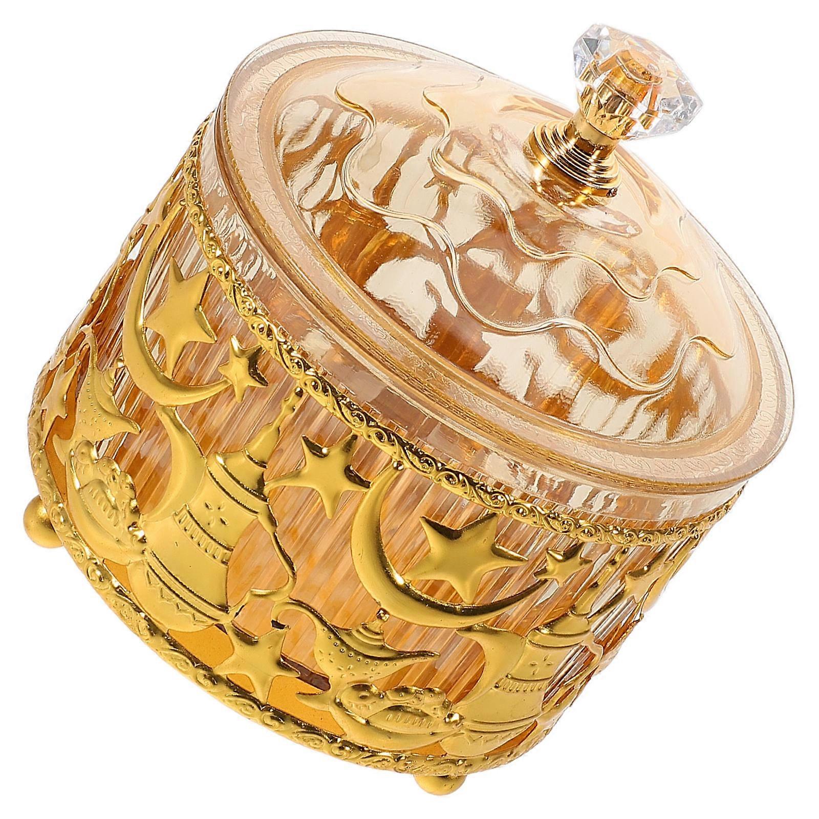 Eid Mubarak Metal Snack Tray Designed for Candy Serving 4Pcs Set