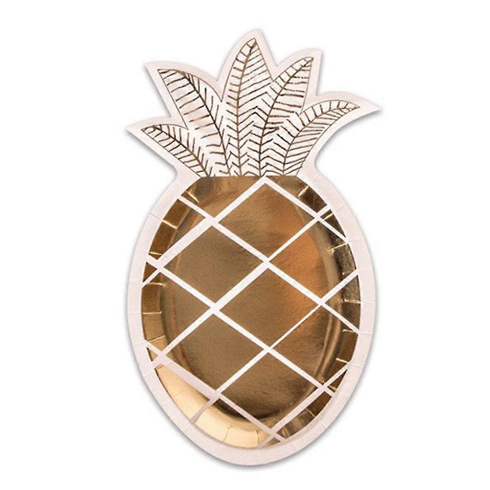 Paper for Serving 8Pcs Pineapple Shaped Gold