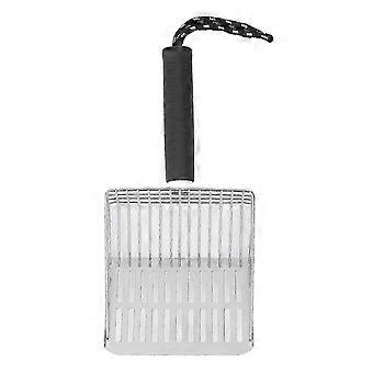 Cat Litter Scoop Removable Handle 304 Stainless Steel Fast Filtration Cat Litter Shovel Litter Box Scooper for Cat Litter Box Cleaning Black,zxl