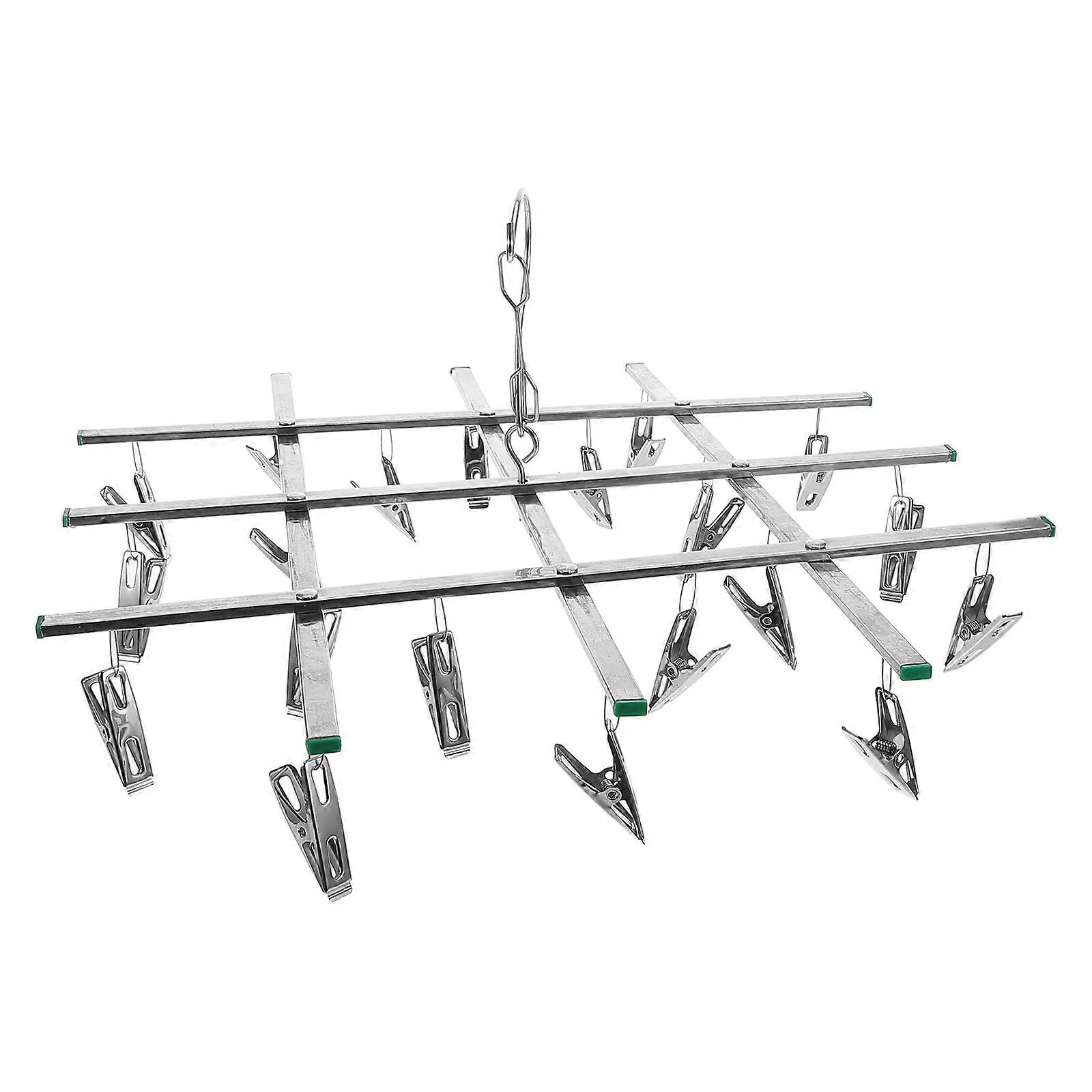 Metal Circular Sock Rack Round Drying Rack for Hanging Clothes 2Pcs