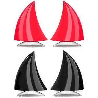 4pcs capacete chifre reutilizável capacete chifre decorativo motocicleta capacete acessório