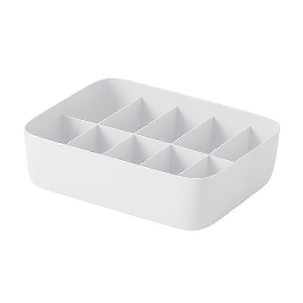 Underwear Storage Box Plastic Stackable Container for Storage 10 Compartments